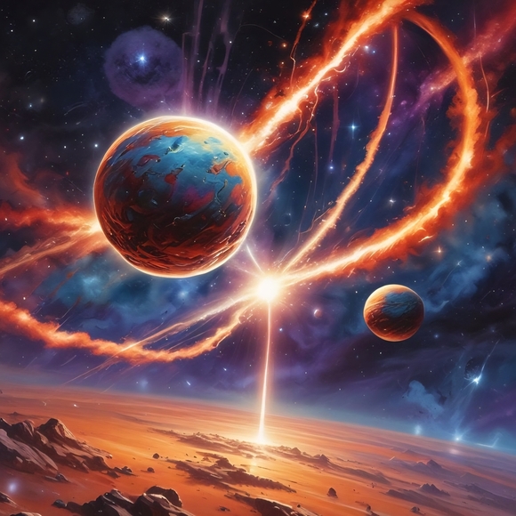 Seaglasscoaztallemonades.com Other - Stunning Cosmic Art Print with Vibrant Colors